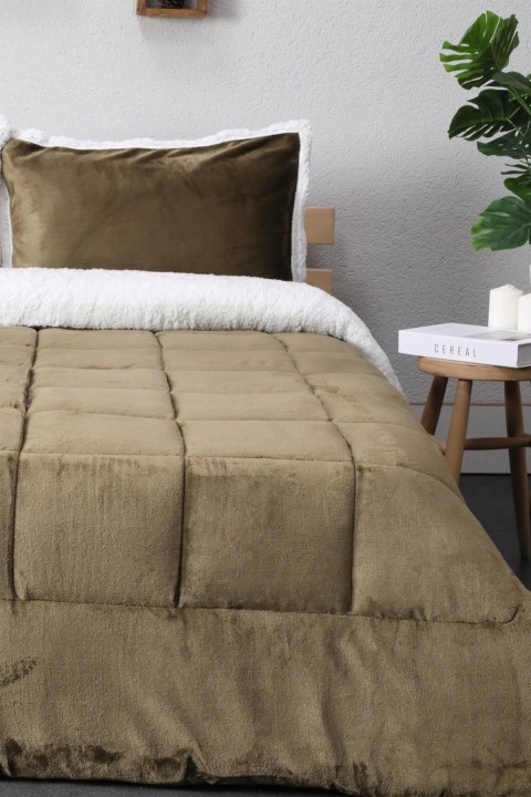 Comforter Tek Kişilik Battaniye Seti - Haki