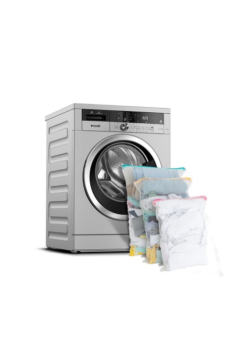 DecoBella 3'lü Fermuarlı Çamaşır Filesi 90515 - Renkli