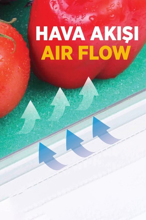 DecoBella Buzdolabı Meyve Sebze Matı 81144 - Yeşil