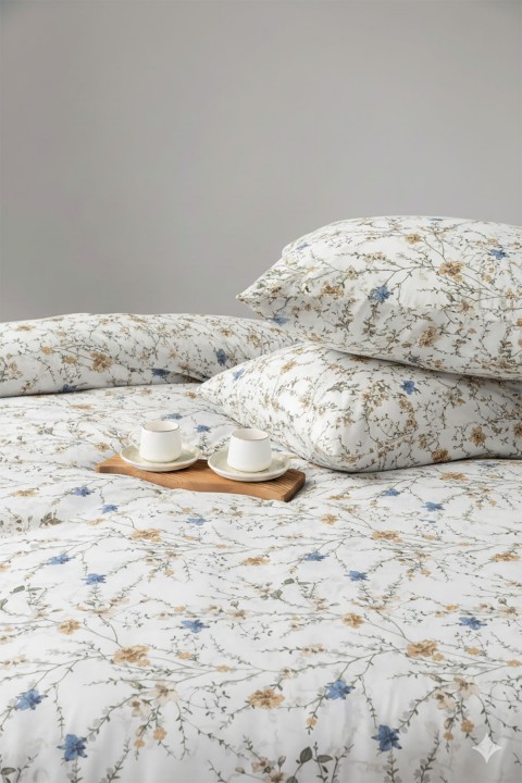 Favora Arbustro Çift kişilik %100 Pamuk Nevresim Takımı - Vizon