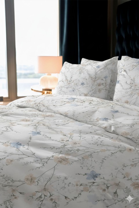 Favora Arbustro Çift kişilik %100 Pamuk Nevresim Takımı - Vizon