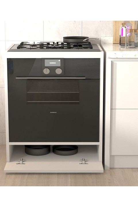 Favora Hiden Ayaksız Ankstre Dolabı - Beyaz