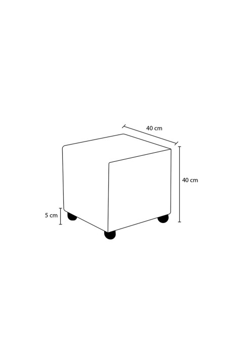 Favora Olimpos Puf - Kahverengi