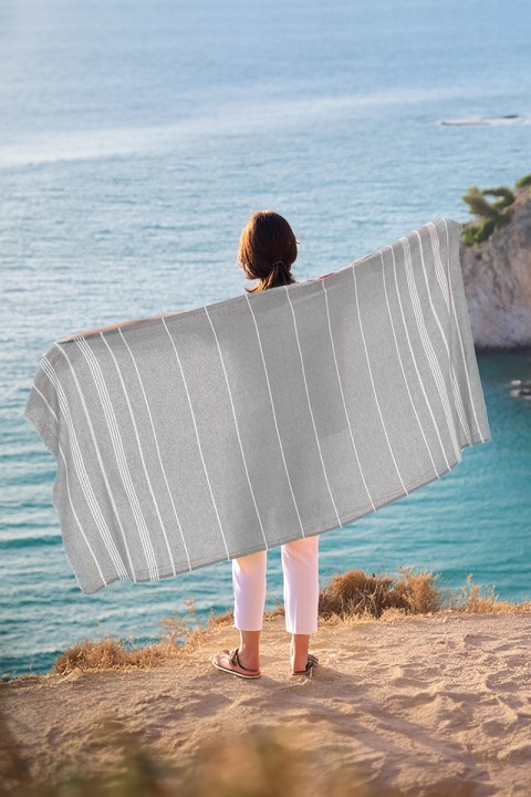 Favora Peştamal Plaj Havlusu 90x140 - Gri