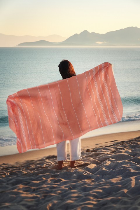 Favora Peştamal Plaj Havlusu 90x140 - Nar Çiçeği