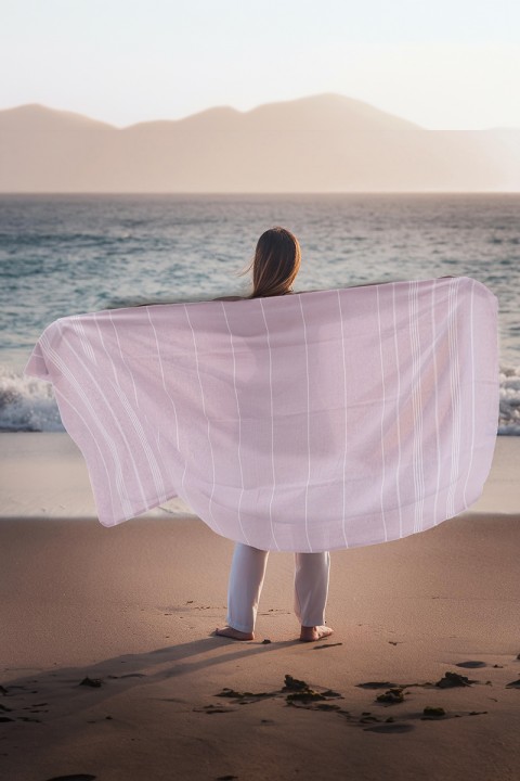 Favora Peştamal Plaj Havlusu 90x140 - Pembe