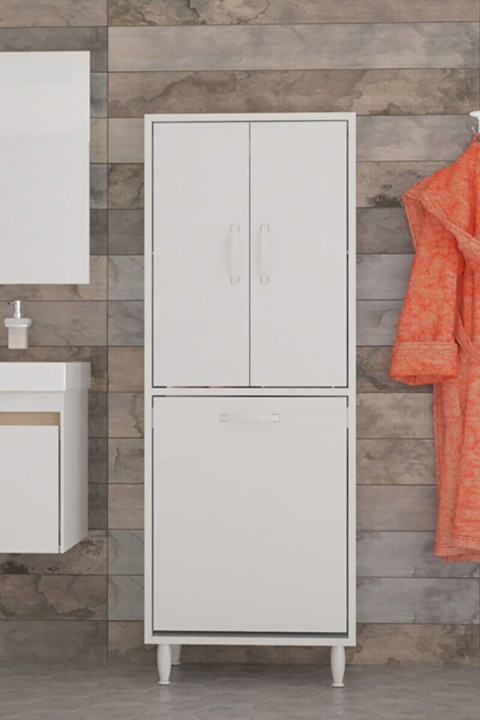 Favora Santos Çamaşır Sepetli Dolap - Beyaz