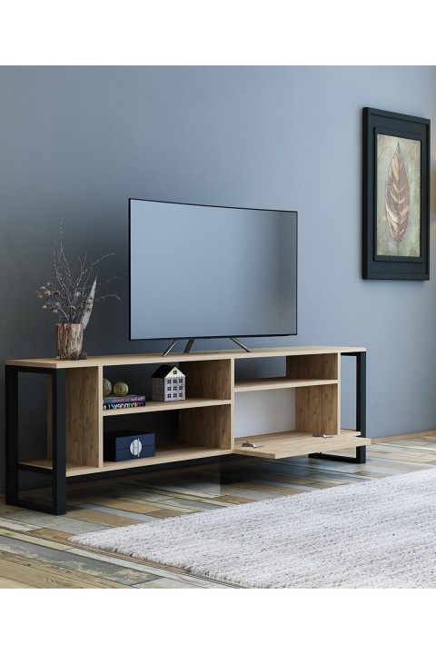 Favora Satürn Metal Ayaklı TV Ünitesi - Atlantik Çam