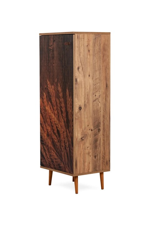 Favora Wheat Printed Çok Amaçlı Dolap - Atlantik Çam