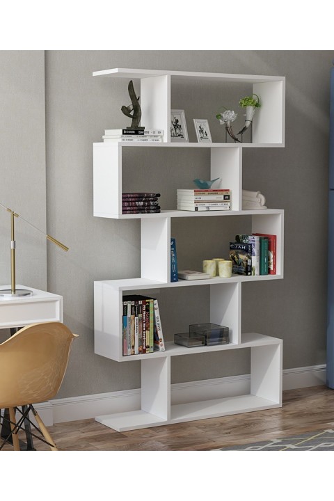 Favora Yahel Büyük Kitaplık - Beyaz