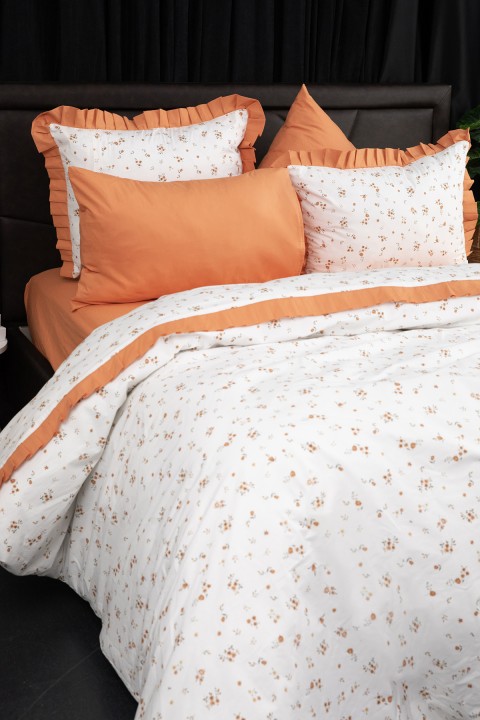 Floria Fırfırlı Çift Kişilik NevresimTakımı-Turun