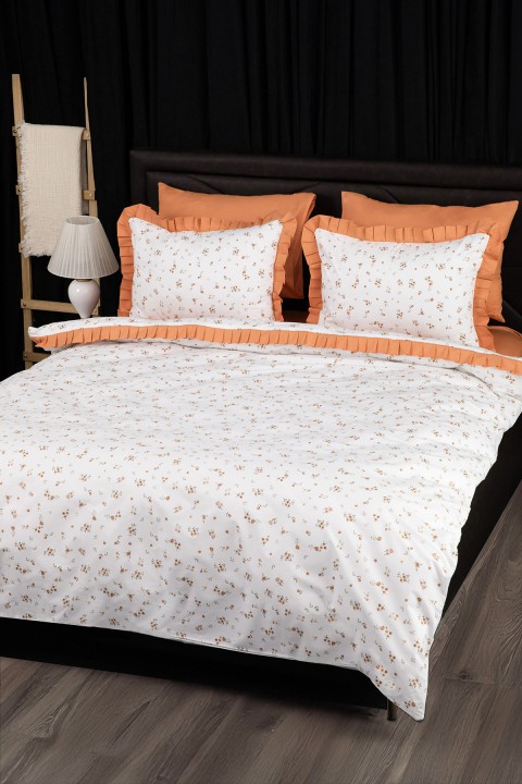 Floria Fırfırlı Çift Kişilik NevresimTakımı-Turun