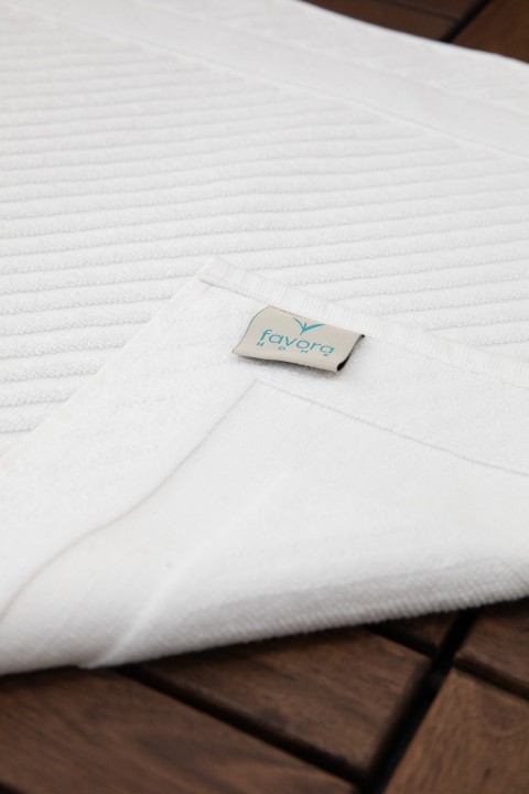 Leoline %100 Pamuk Premium Ayak Havlusu  - Beyaz