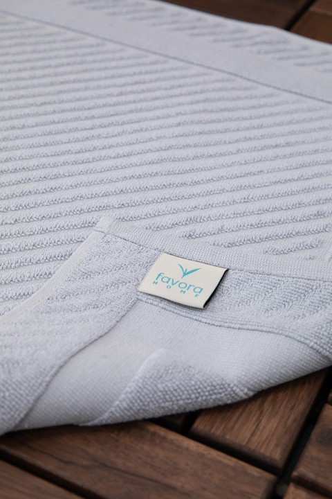 Leoline %100 Pamuk Premium Ayak Havlusu - Gri