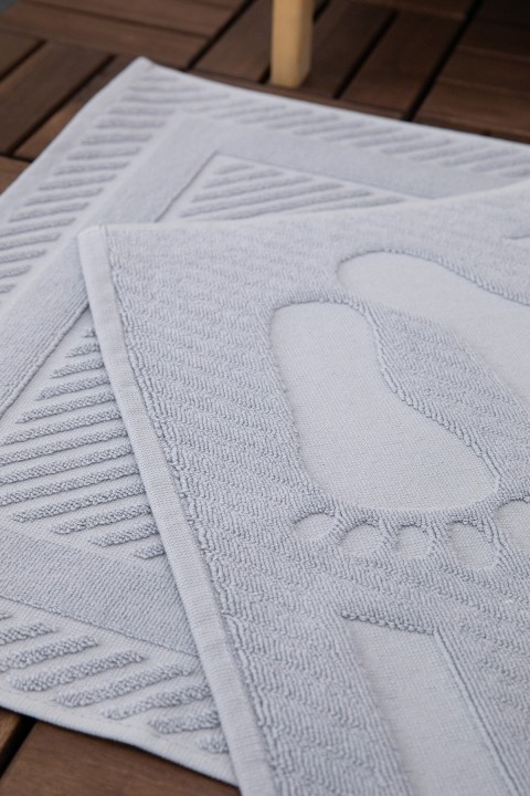 Leoline %100 Pamuk Premium Ayak Havlusu - Gri