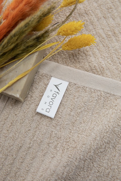 Line Luxury 2li El Yüz Havlusu 50x90 - Bej