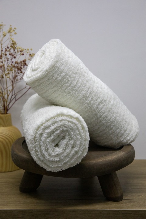 Line Luxury 2li El Yüz Havlusu 50x90 - Krem