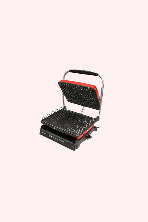 Lorenzo Toasty Plus Teflon 6 Dilim Döküm Tost Makinesi - Kırmızı