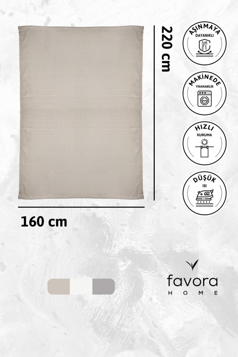Nayra Keten Masa Örtüsü 160x220 - Vizon