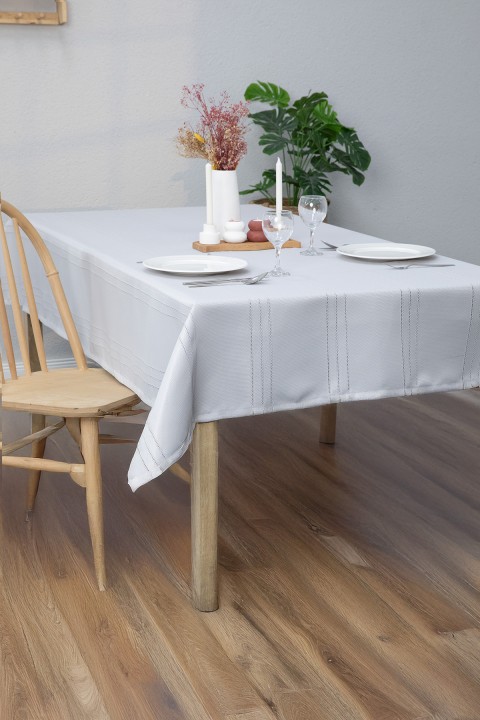 Neva Leke Tutmaz Masa Örtüsü 160x220 - Gri