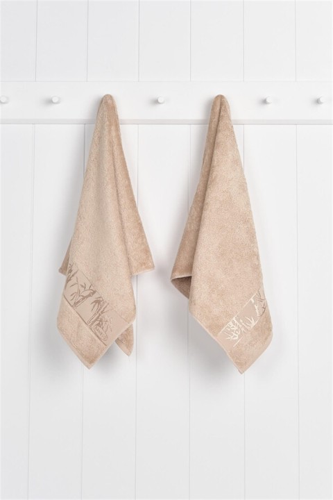 Nurpak Bambu Yüz Havlusu 50x90 - Vizon