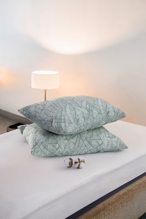 Nuvo 2'li Yastık Kılıfı - Yeşil