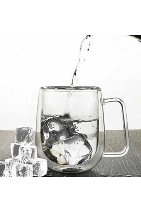 Perotti 12469 Double Wall Çift Cidarlı Cam Kupa 300 Ml