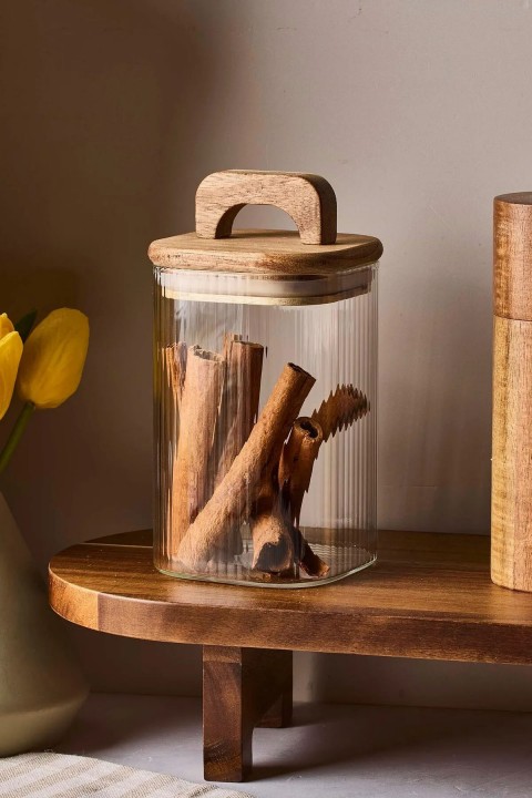 Perotti 14834 Acacia 600 Ml Cam Kavanoz