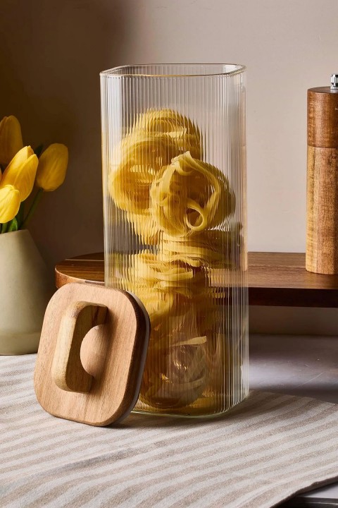 Perotti 14841 Acacia 1800 Ml Cam Kavanoz