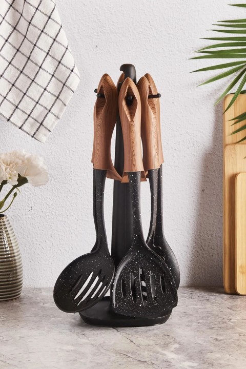 Perotti 15506 Woody 7 Parça Standlı Servis Seti