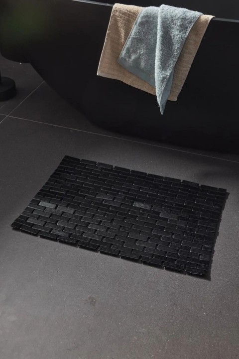 Perotti 16631 Mose Siyah Tuğla Desen Duş Kaydırmazı 40x60 Cm 