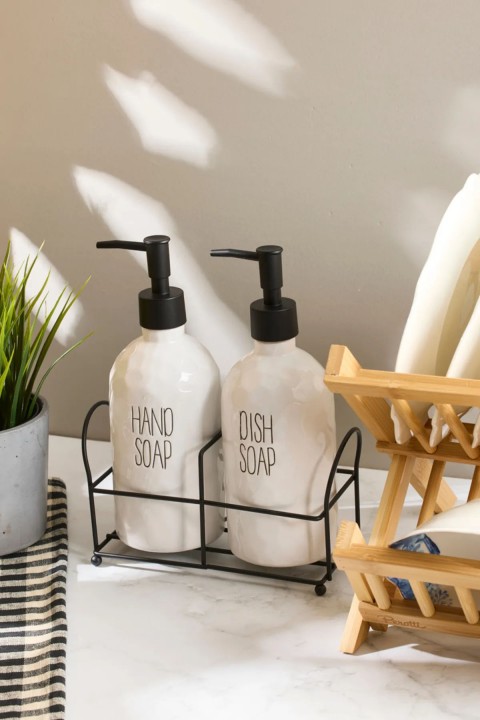 Perotti 16745 Sapone White 2'li Standlı Sabunluk