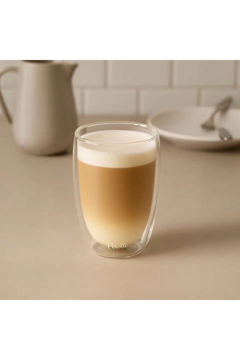 Perotti 17280 Cidar Çift Cidarlı Latte Bardağı 450 Ml