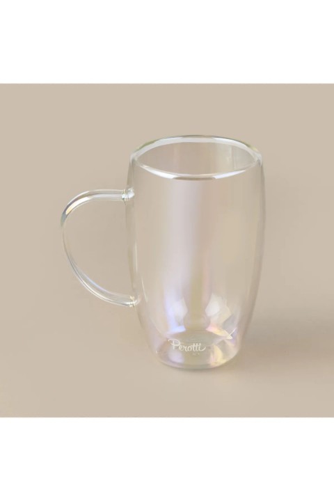 Perotti 17307 Cidar Colors Çift Cidarlı Latte Kupa 450 Ml - Füme