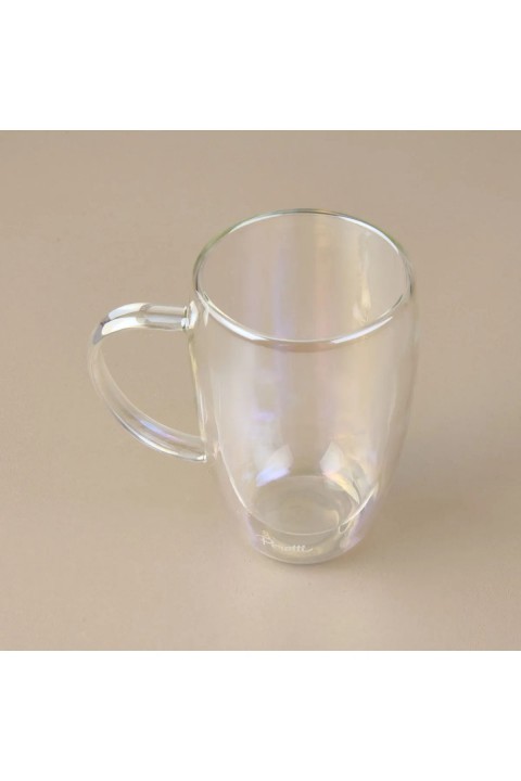 Perotti 17307 Cidar Colors Çift Cidarlı Latte Kupa 450 Ml - Füme