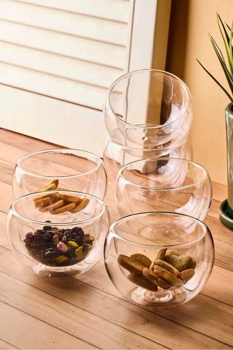 Perotti 17579 Bowy 6'lı Çift Cidarlı Kase