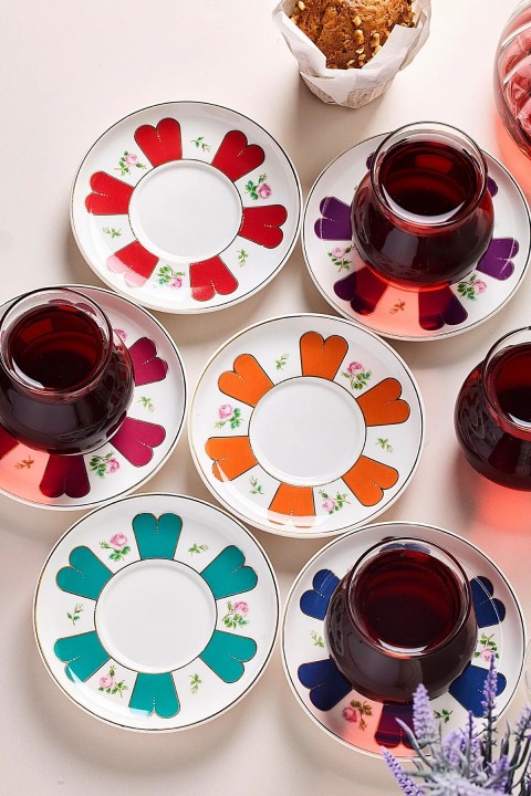 Perotti 17901 Beyoğlu 12 Parça 6 Kişilik Cam Çay Seti