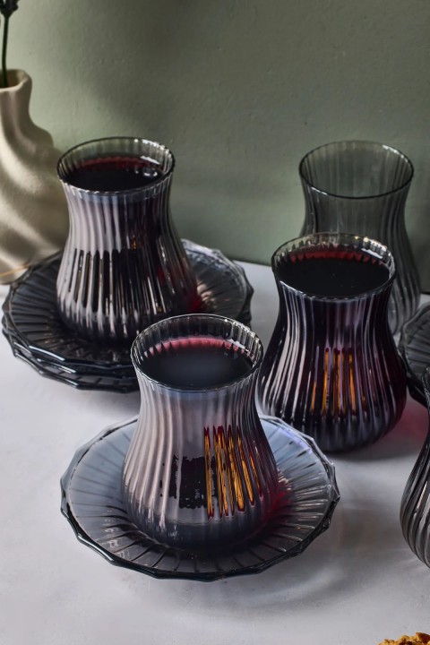 Perotti 18040 Mudanya Füme 12 Parça Çay Seti