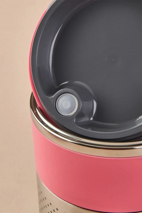 Tohana 2 Katlı Çelik Yemek Termosu 1,5 Lt - Pembe