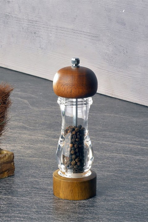 Tohana Ahşap-Akrilik Büyük Boy Karabiber Değirmeni - Ahşap